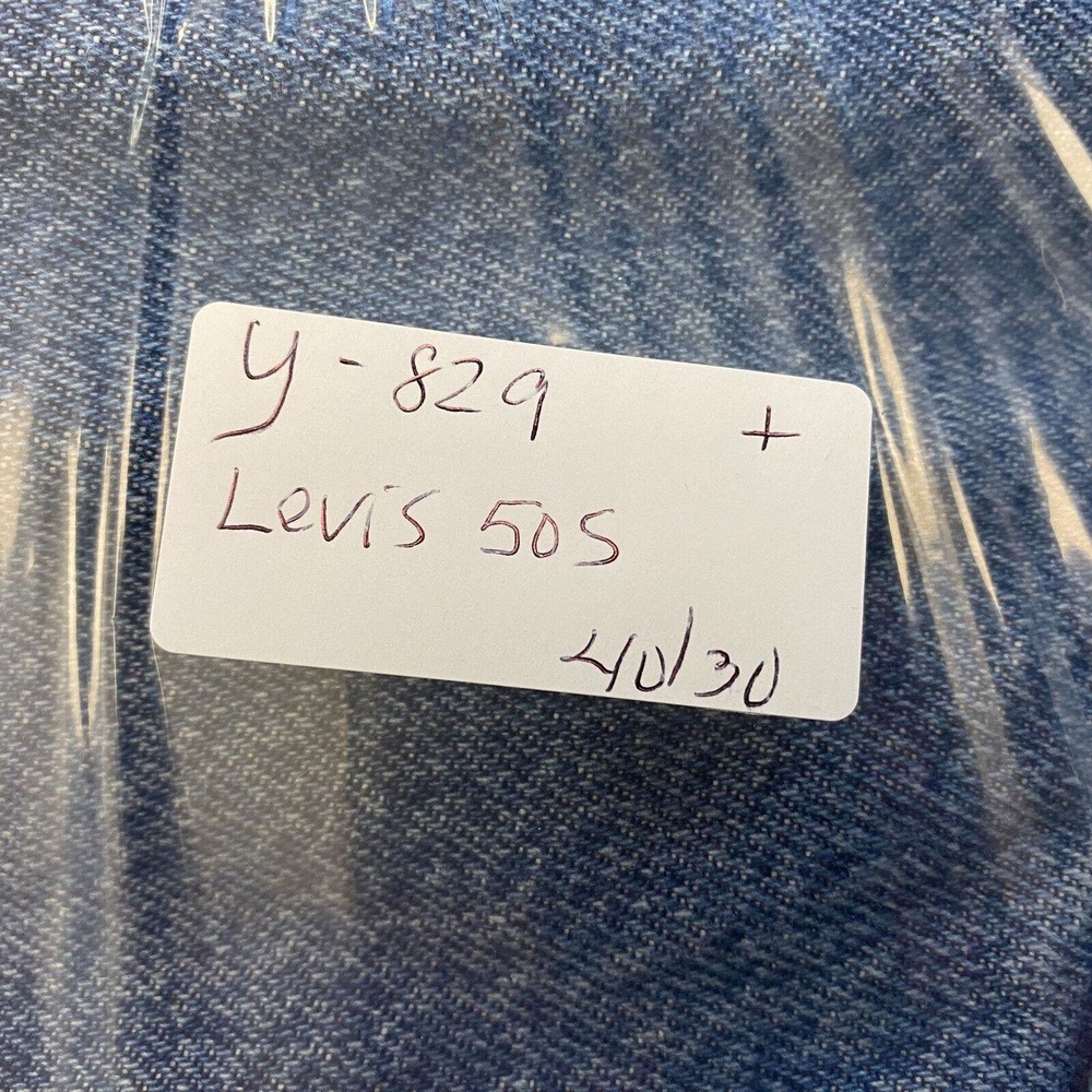 Levis 505 Regular Fit Mens 40x30 Straight Leg Jeans Blue Medium Wash 505 0216 - Picture 16 of 16